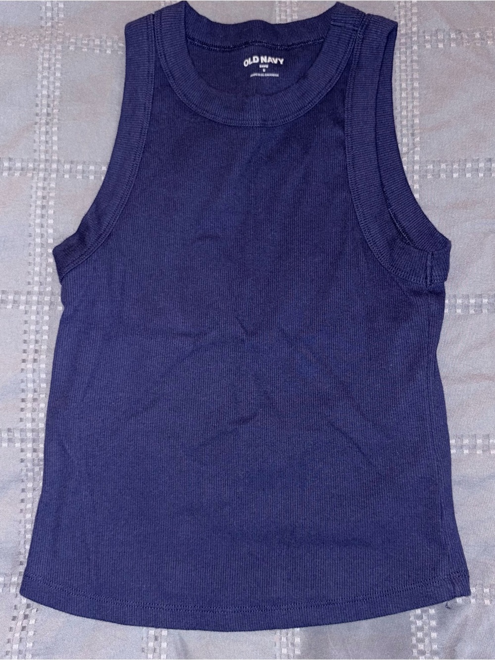 Old Navy Women's Navy Ribbed Tank Top